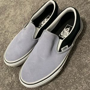Grey/Purple and Black Vans